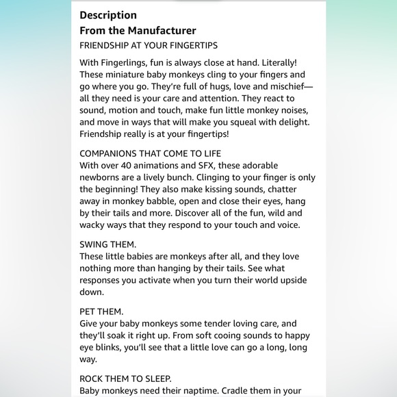 2pc Collectibles FINGERLINGS Interactive Kids Toys [{Monkey Baby & Sloth Baby]} - Picture 8 of 17